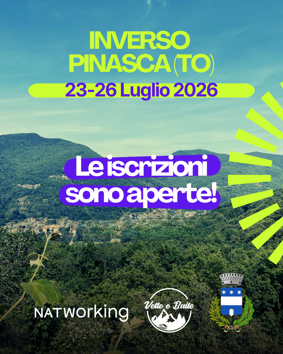 Le iscrizioni sono aperte!